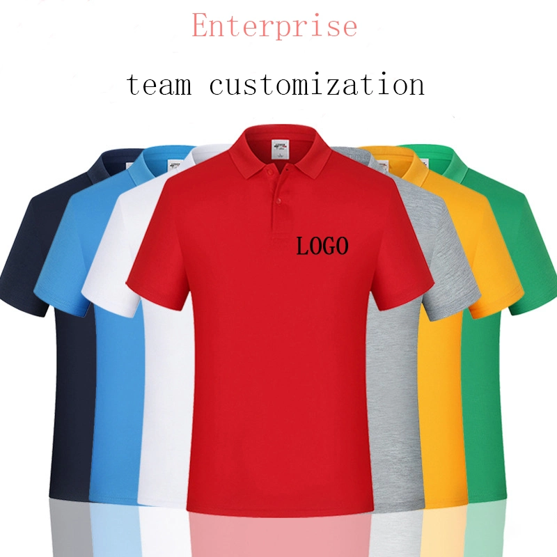 Lapel Short-Sleeved Polo Shirt Customized Logo Work Clothes T-Shirt Activity Shirt