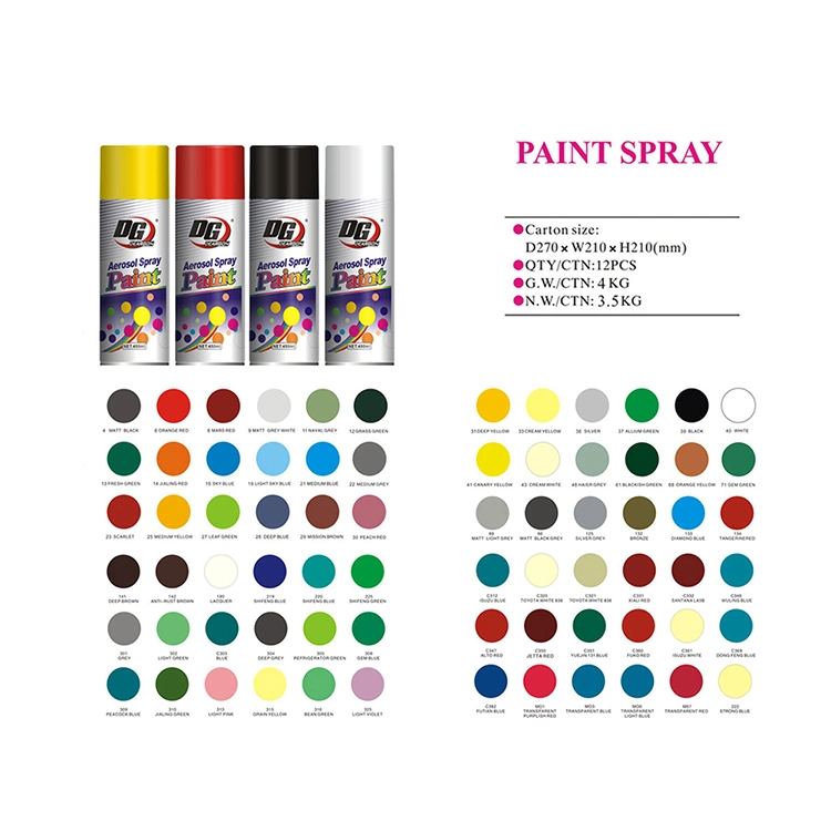 Hersteller Großhandel Preis Weiß Schwarz Silber Farbe Acryl Spray Paint