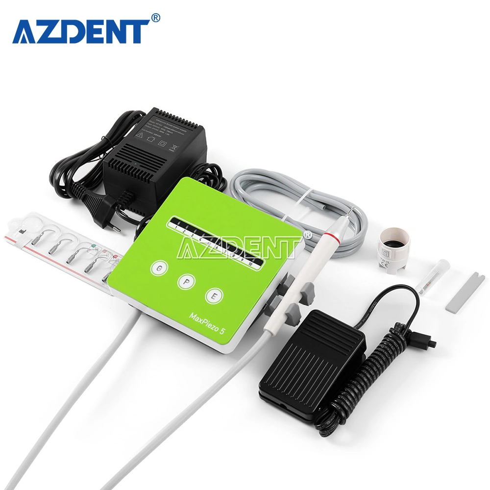 Azdent Dental Ultrasonic Piezo Scaler Water Bottle Endo Scaling Teeth with LED Detachable Handpiece