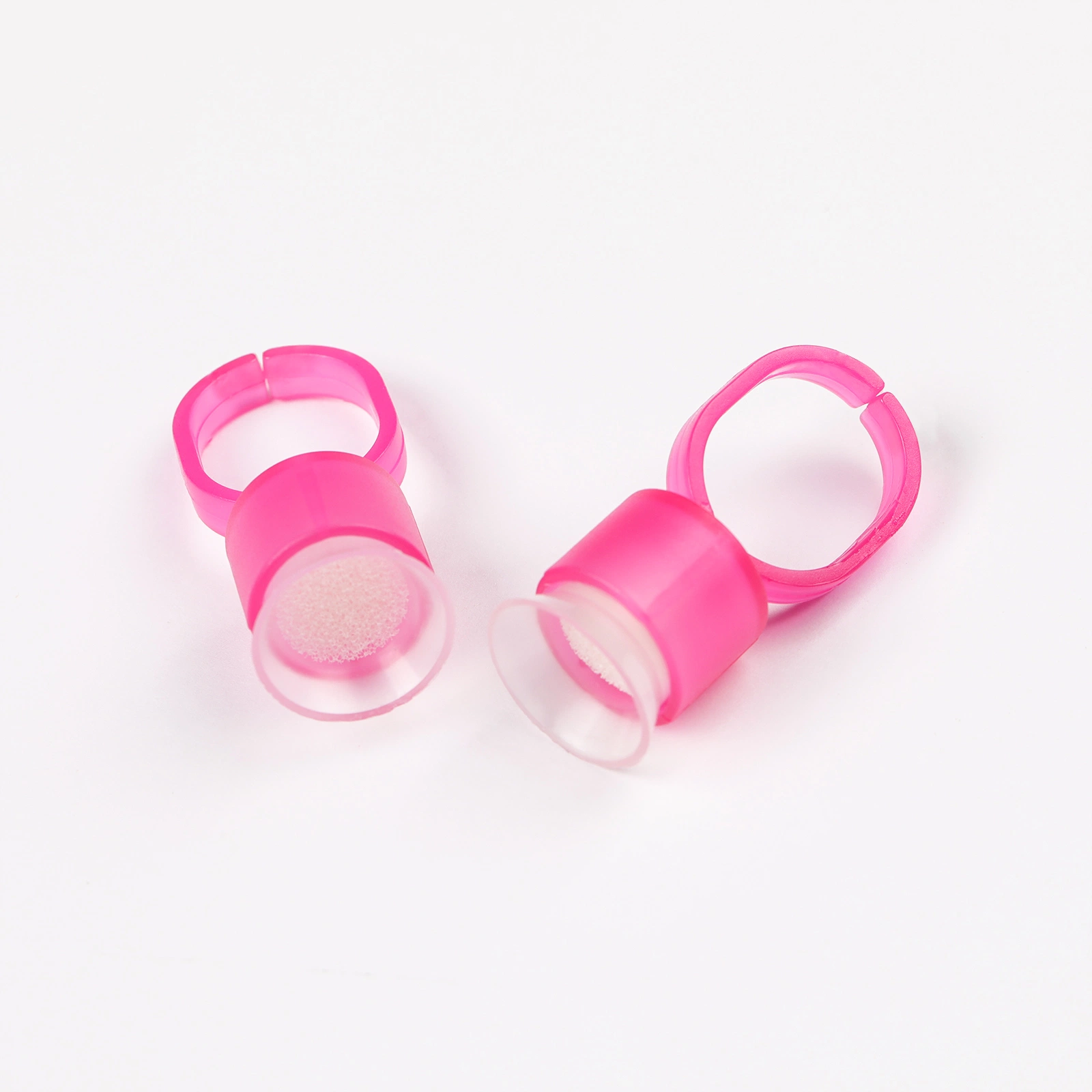 Disposable Microblading White Ring Tattoo Ink Cup Tattoo Pigment Holder Plastic Pigment Ring Cup