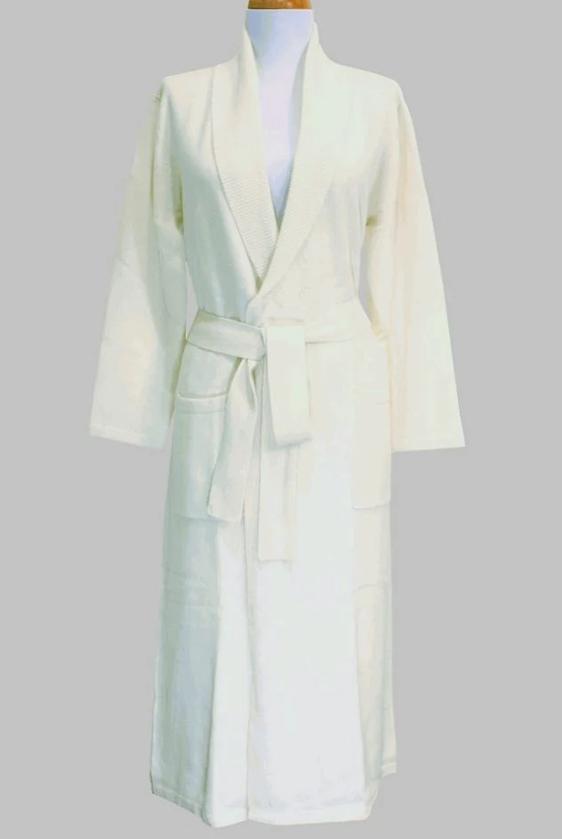 Leisure Apparel Women's Fashion Classic Cashmere Knitted Robe-4ply Yarn