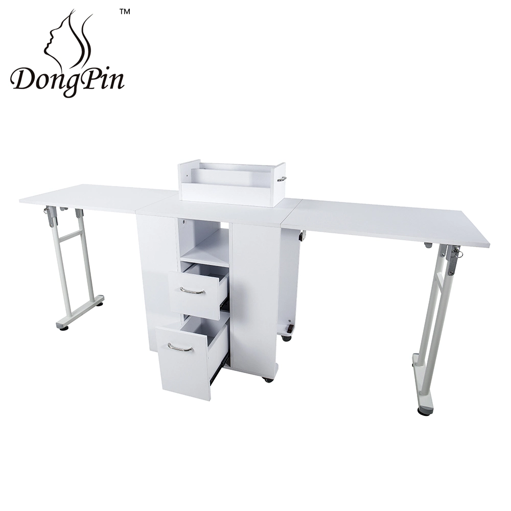 Salon Furniture White Portable Foldable Manicure Table for Sale