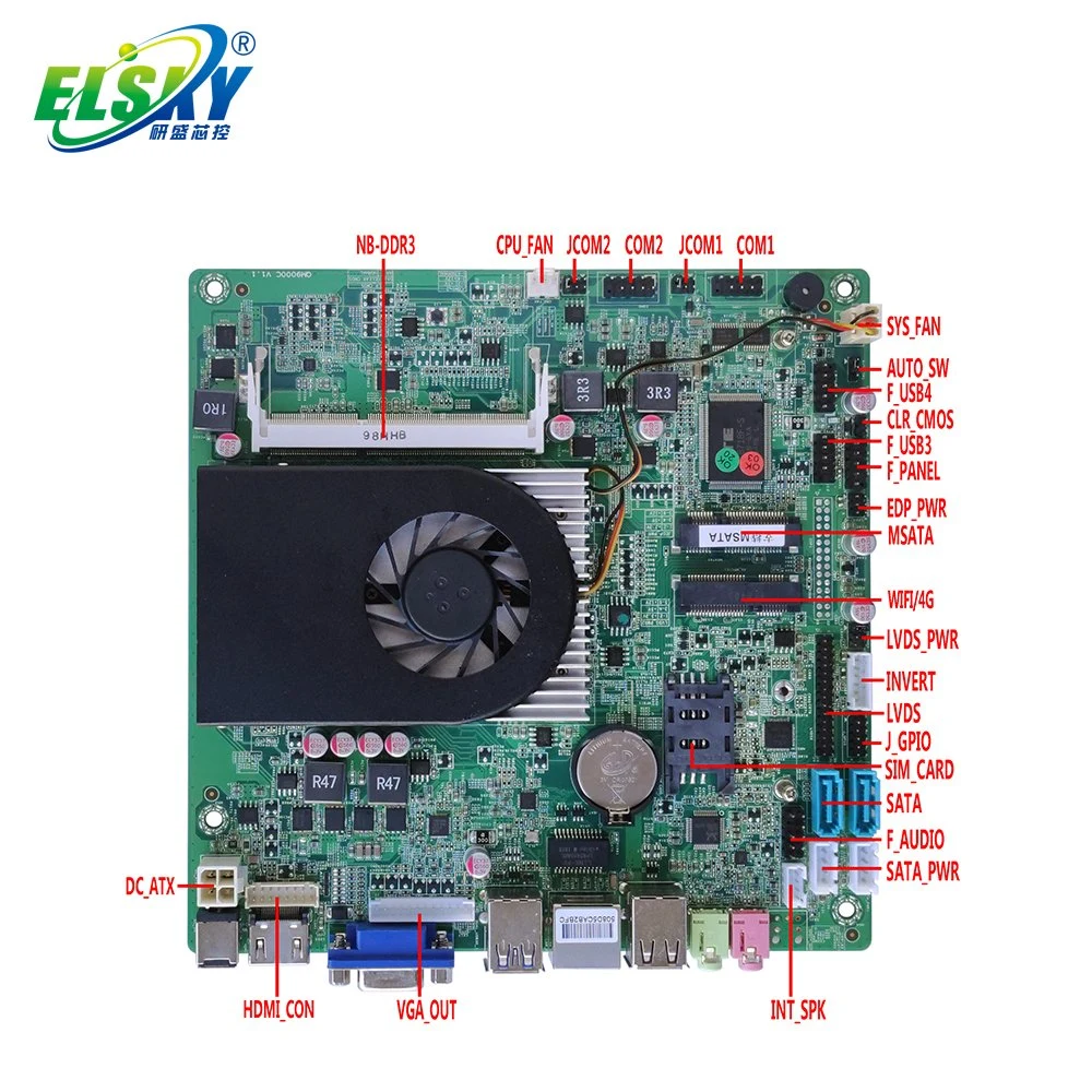 Hot Sale Qm9400c Cheap 4K Haswell Core I5 I7 I3 4010u Processor Lvds DDR3 Mini PC Board for Advertising Machine Kiosks