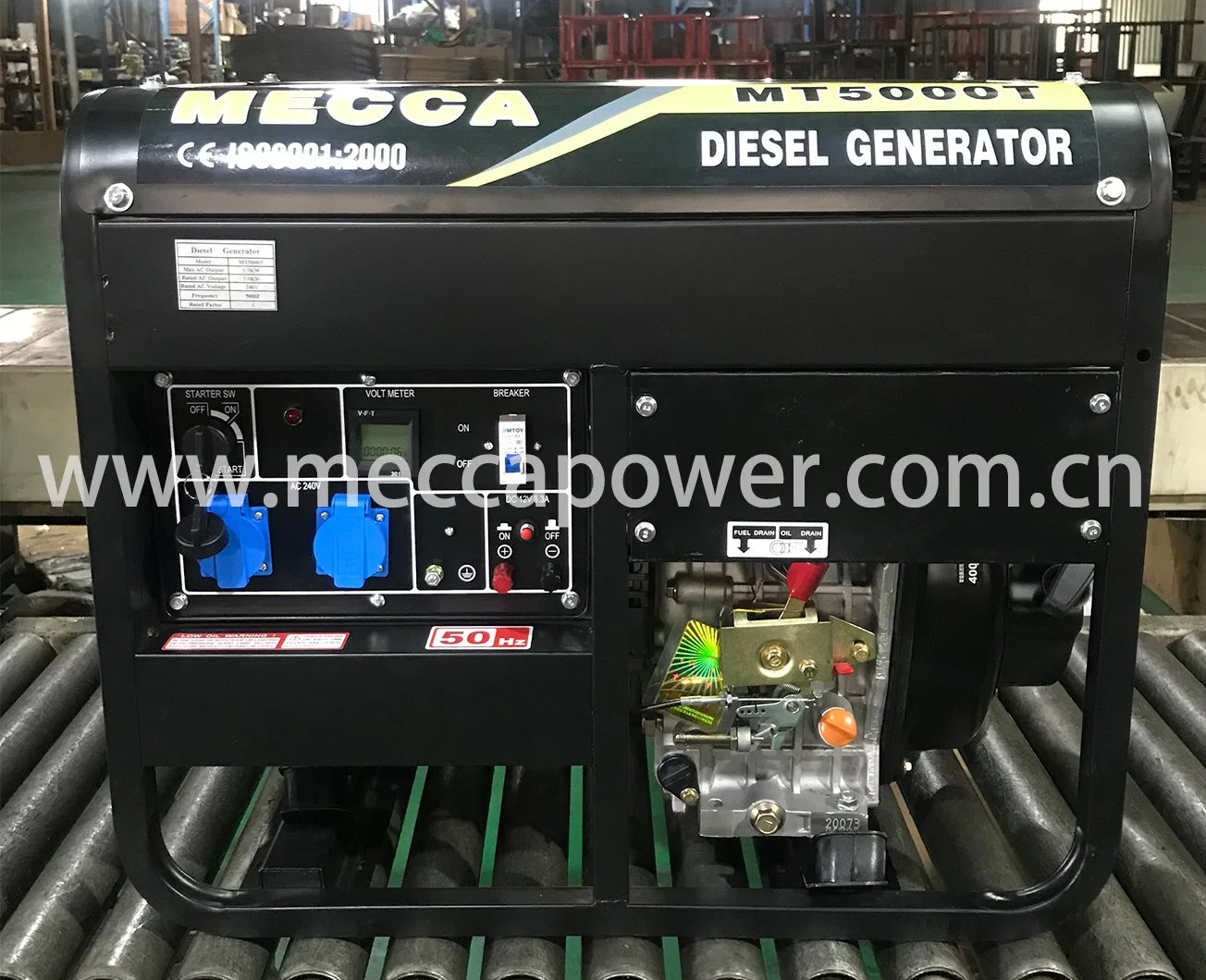 5KVA 8KVA 12kVA 15kVA Generador Diesel de pequeña tensión trifásico Tipo abierto/silencioso