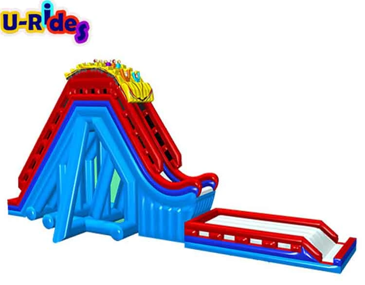 Commercial outdoor Drop Kick Large Slide Inflatable blow up water slide For Amusement Park