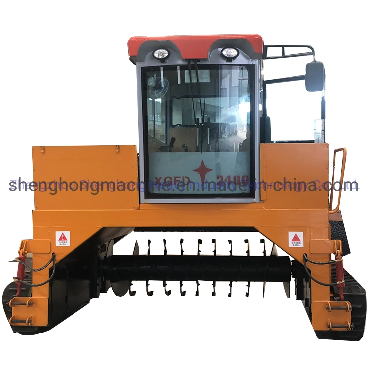 Agriculture Waste Chicken Manure Crawler Type Compost Making Turner Machine