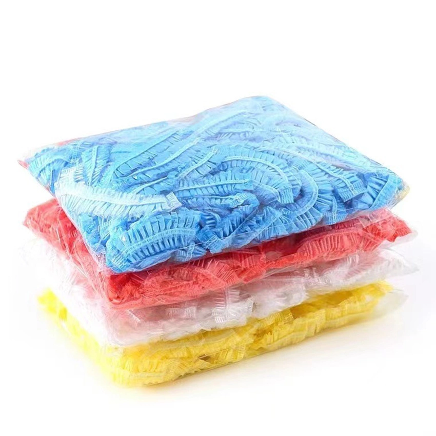 PPE Supplier Disposable PE Waterproof Strip Clip Shower Cap