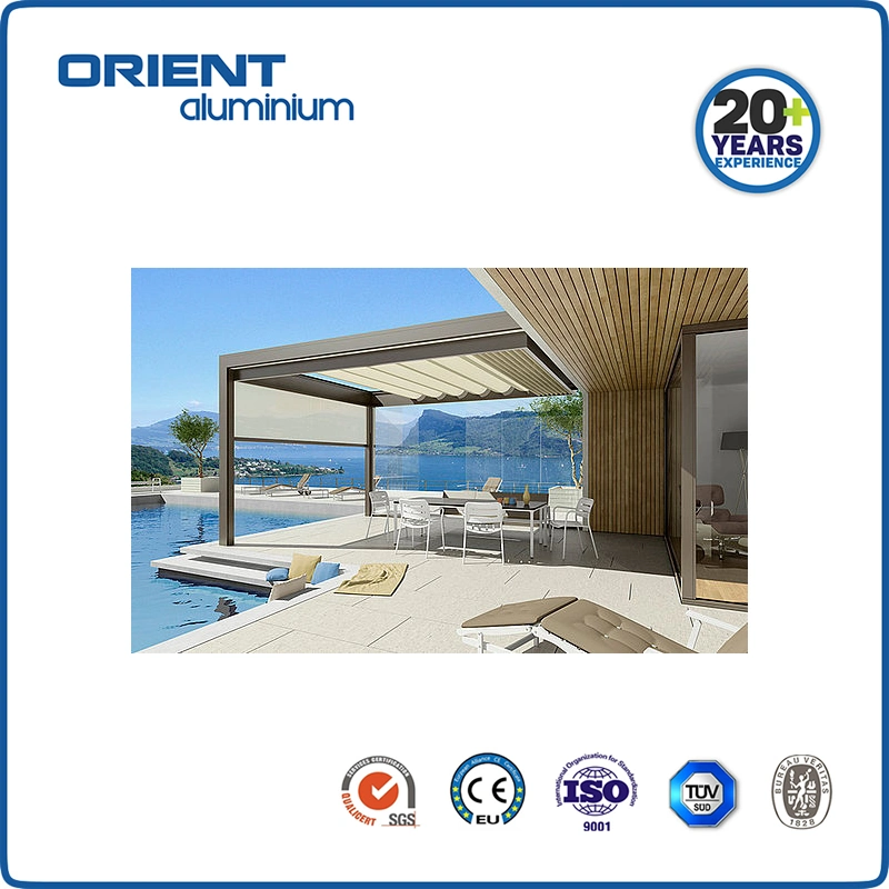 Orient Aluminium Luxury Louvered Pergola Aluminium Outdoor Garden Metal Gazebo