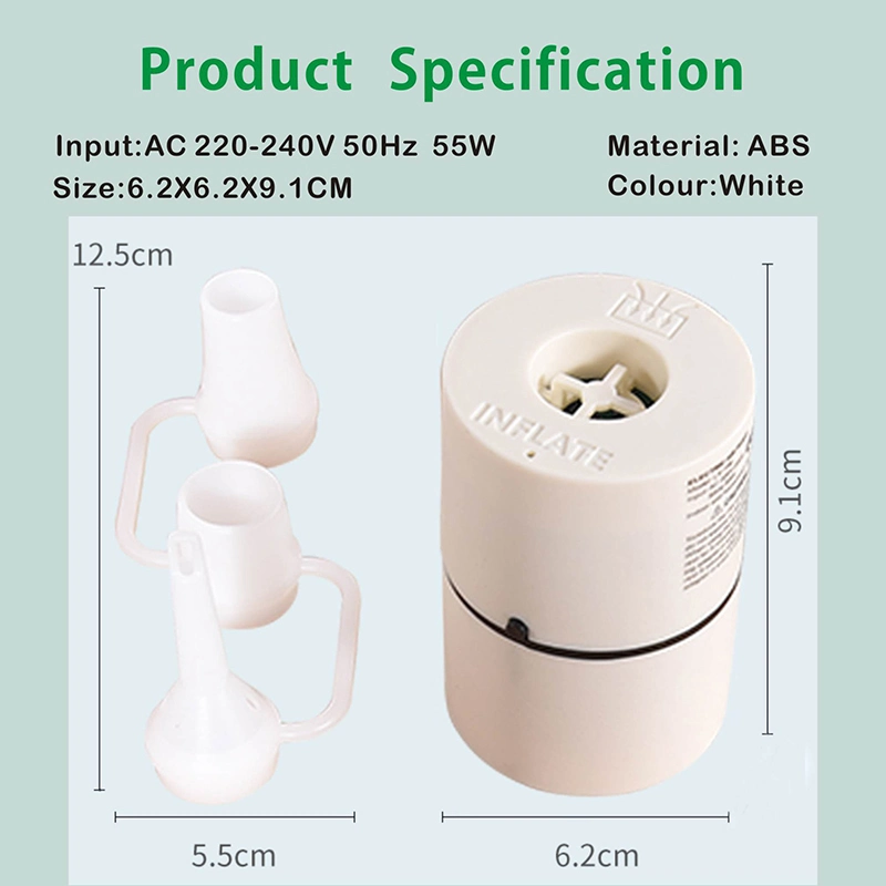 Mini portátil Quick Inflat Tipo C interfaz bomba de aire eléctrica rápida