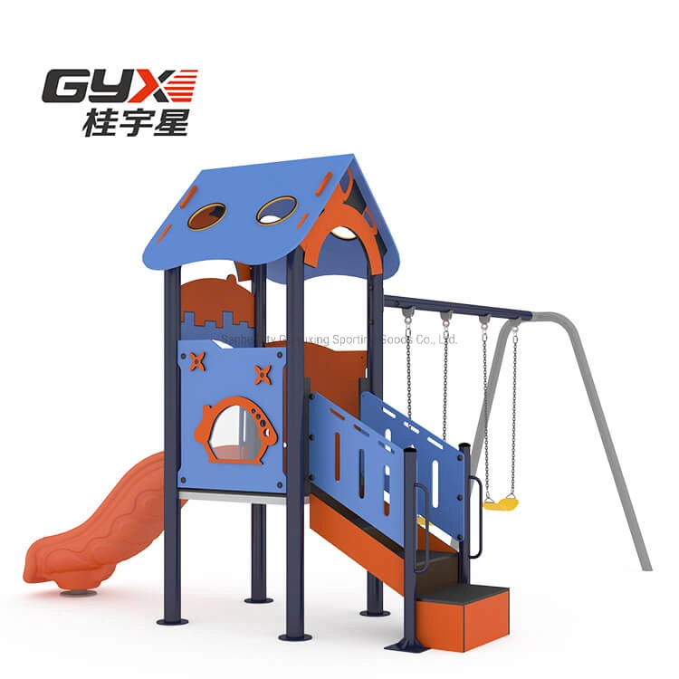 Plastic Outdoor Playground Small Backyard Children&prime; S Area Ground Set Play Equipment