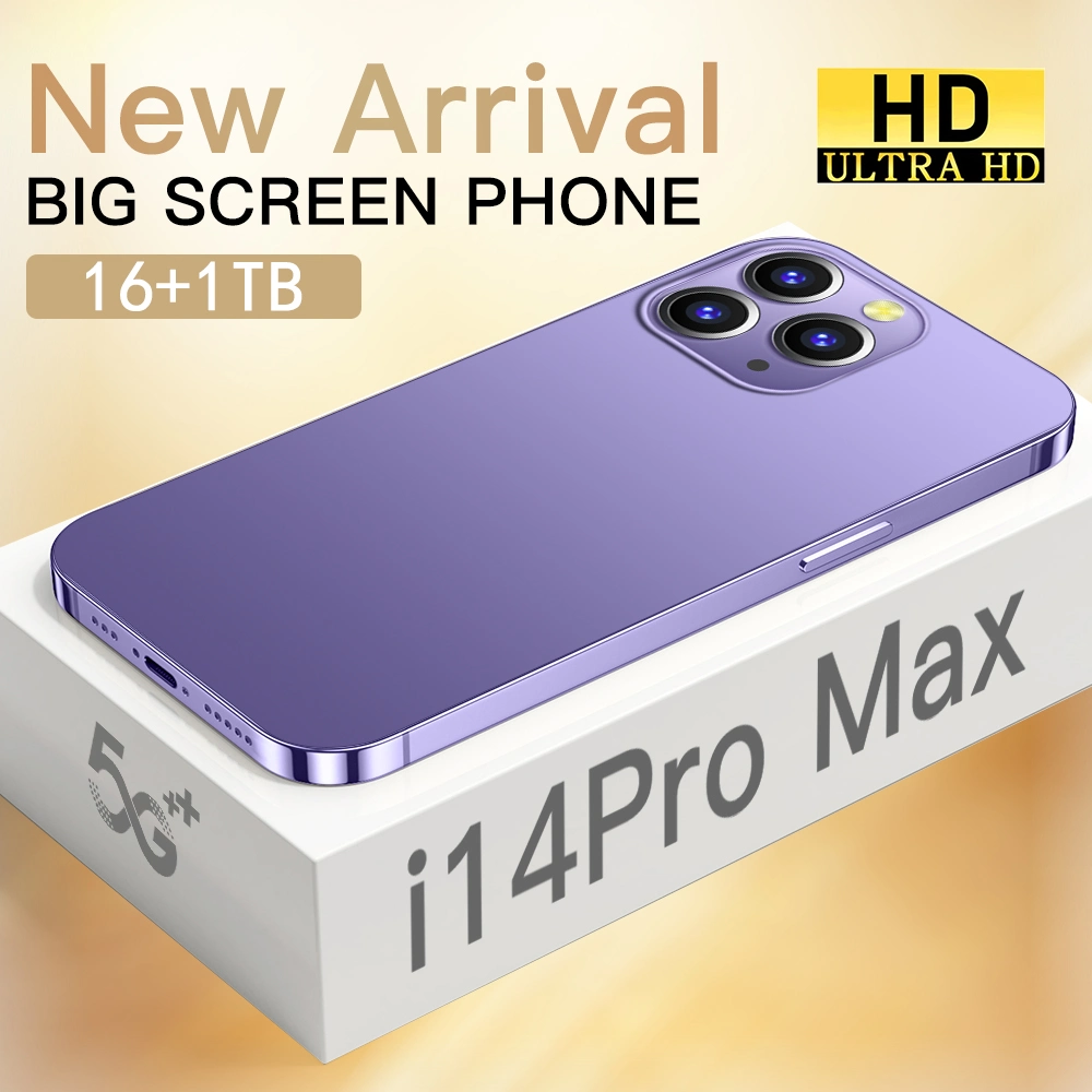 I14 Pro Max Smartphone 5G 6,8 polegadas celular da bateria 16+1t mobile phones Smartphones desbloqueados
