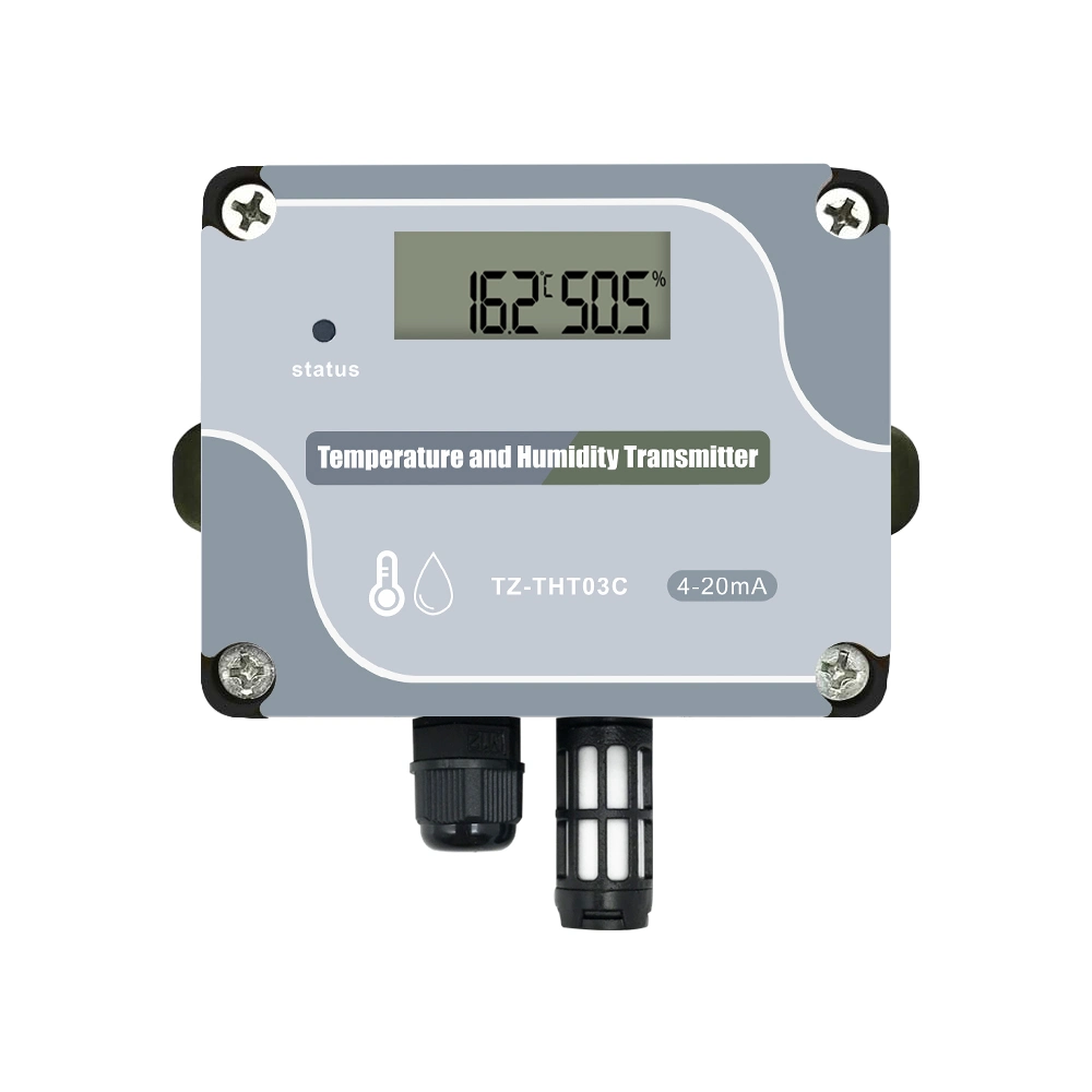 Montado na parede RS485 Modbus RTU a temperatura e humidade emissor de gases com efeito de