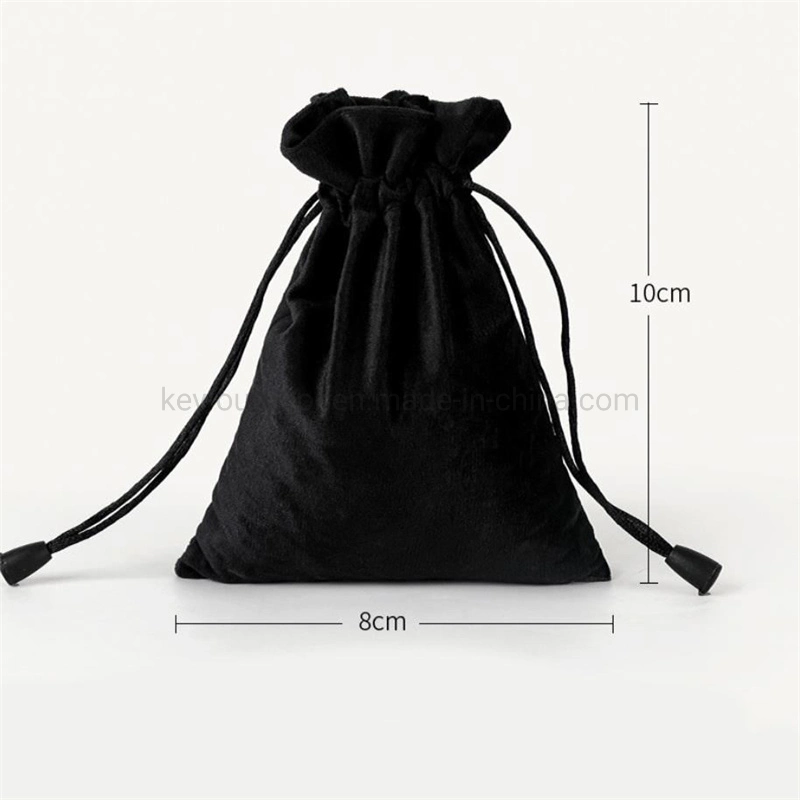 Customize Drawstring Velvet Jewelry Pouch Bag Pink Drawstring Wedding Pouch Gift Velvet Bag