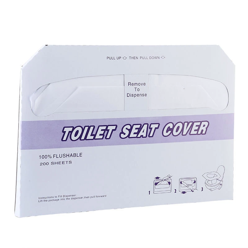 100% Flushable Disposable Toilet Seat Cover Paper 1/2 Folded, 1/4 Folded