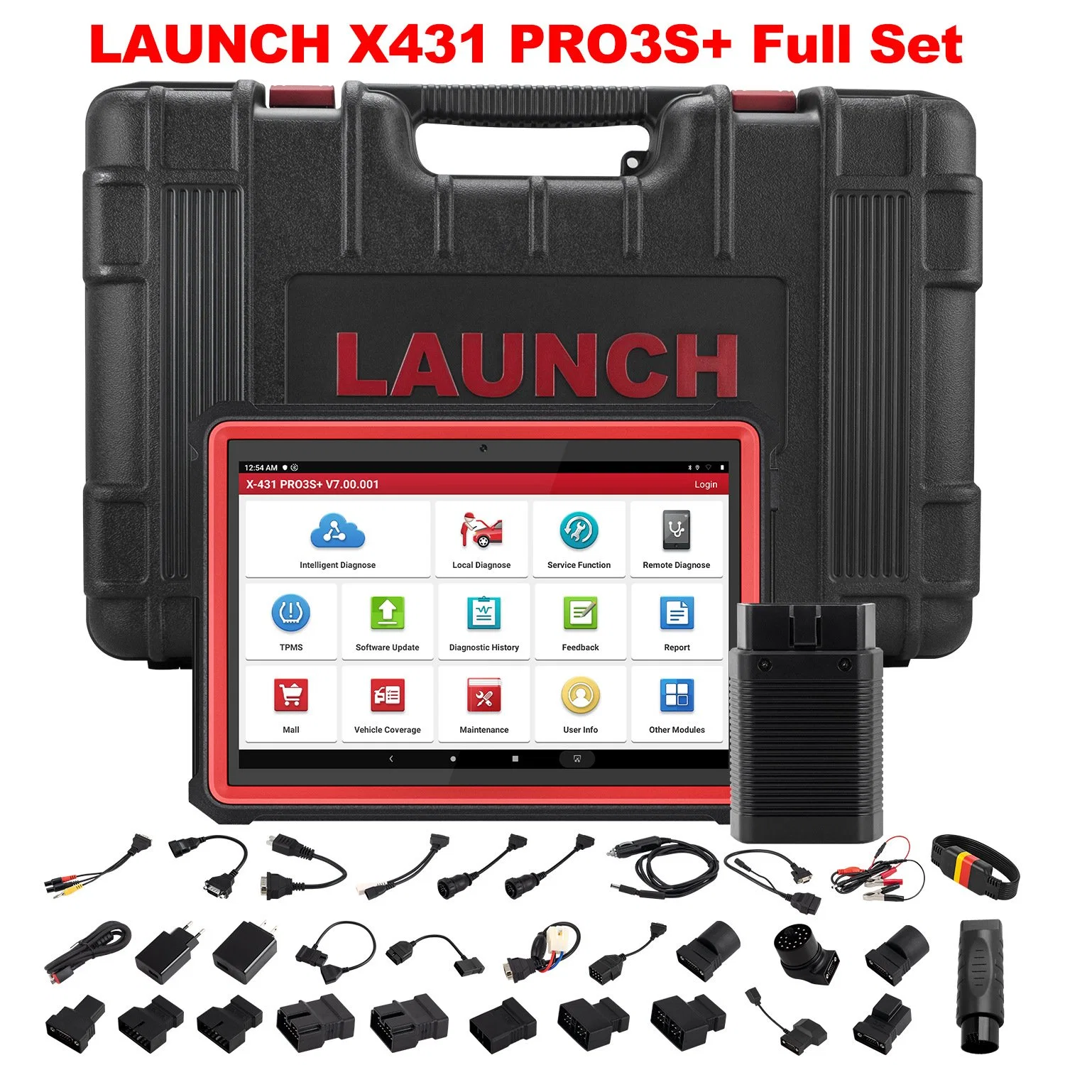 for Launch X431 PRO3s+ Bi-Directional Auto Diagnostic Tools, 31+ Reset Service OE-Level Full System Bluetooth Diagnostic Scanner, ECU Coding, Autoauth Fca Sgw