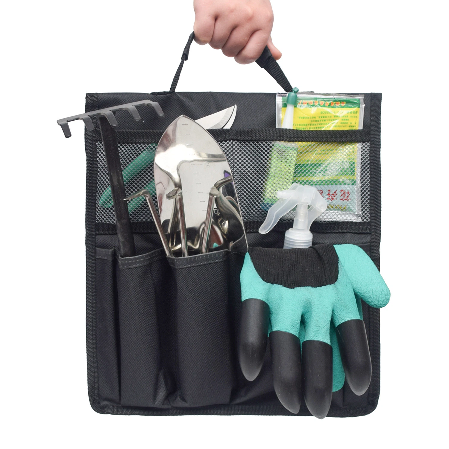 Garden Tote Storage Bag with Pockets, Garden Tool Kit Organizer Bag Bl18385