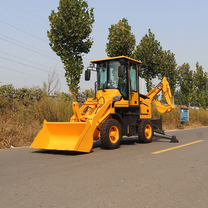 Sdjg Fabricante 4X4 Back Hoe Loader China Wheel Mini Excavator Cargadora retroexcavadora