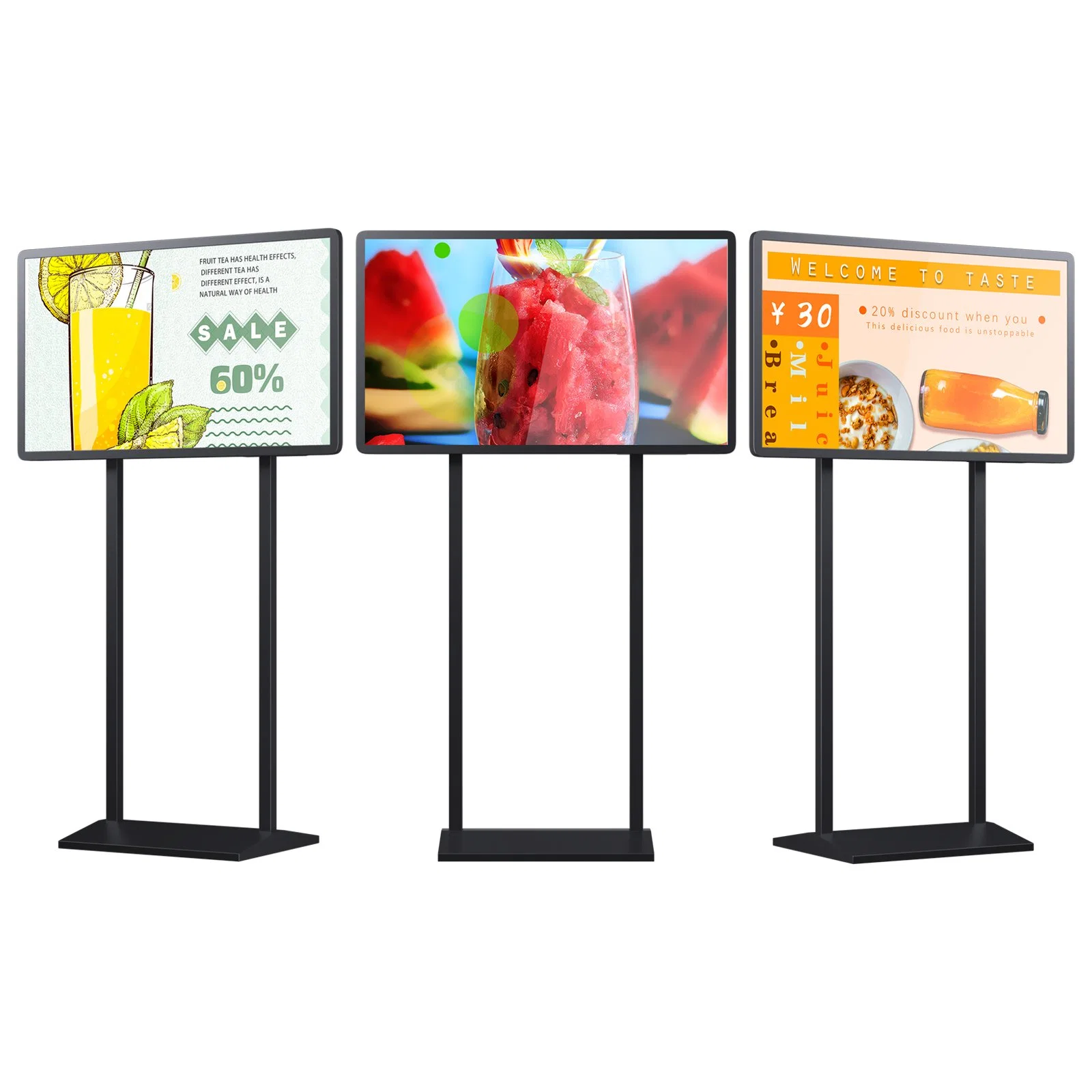 Double Side Dual High Brightness Shop Ceiling Hanging LCD Advertising Digital Window Signage Display