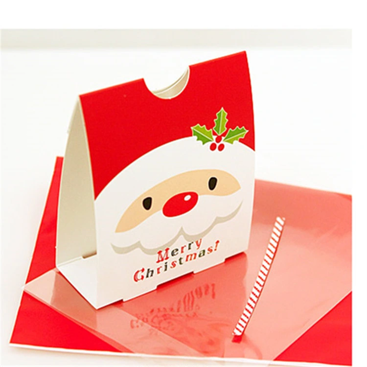 50 Sets of Price with The Bottom of The Christmas Old Man Nougat Cookie Packaging Box West Point Candy Bag Wholesale/Supplier