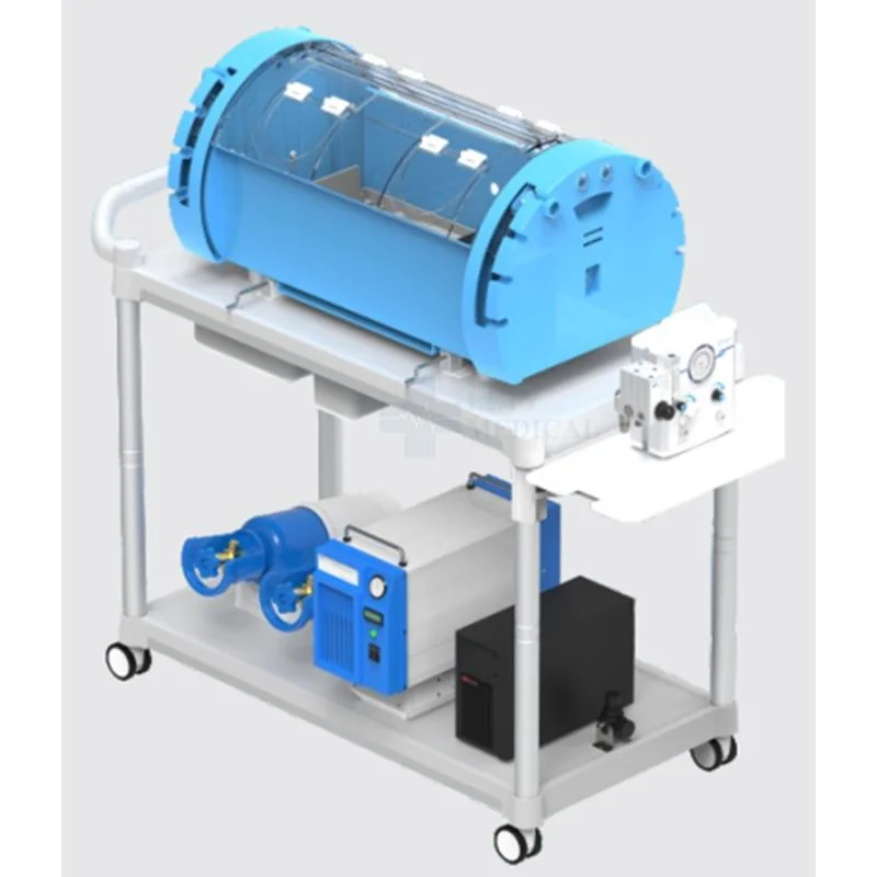 Neonatal hospitalar Transporter Lactente do sistema de transporte a plantadeira com Rescusiator para mulheres e crianças do Hospital Pediátrico