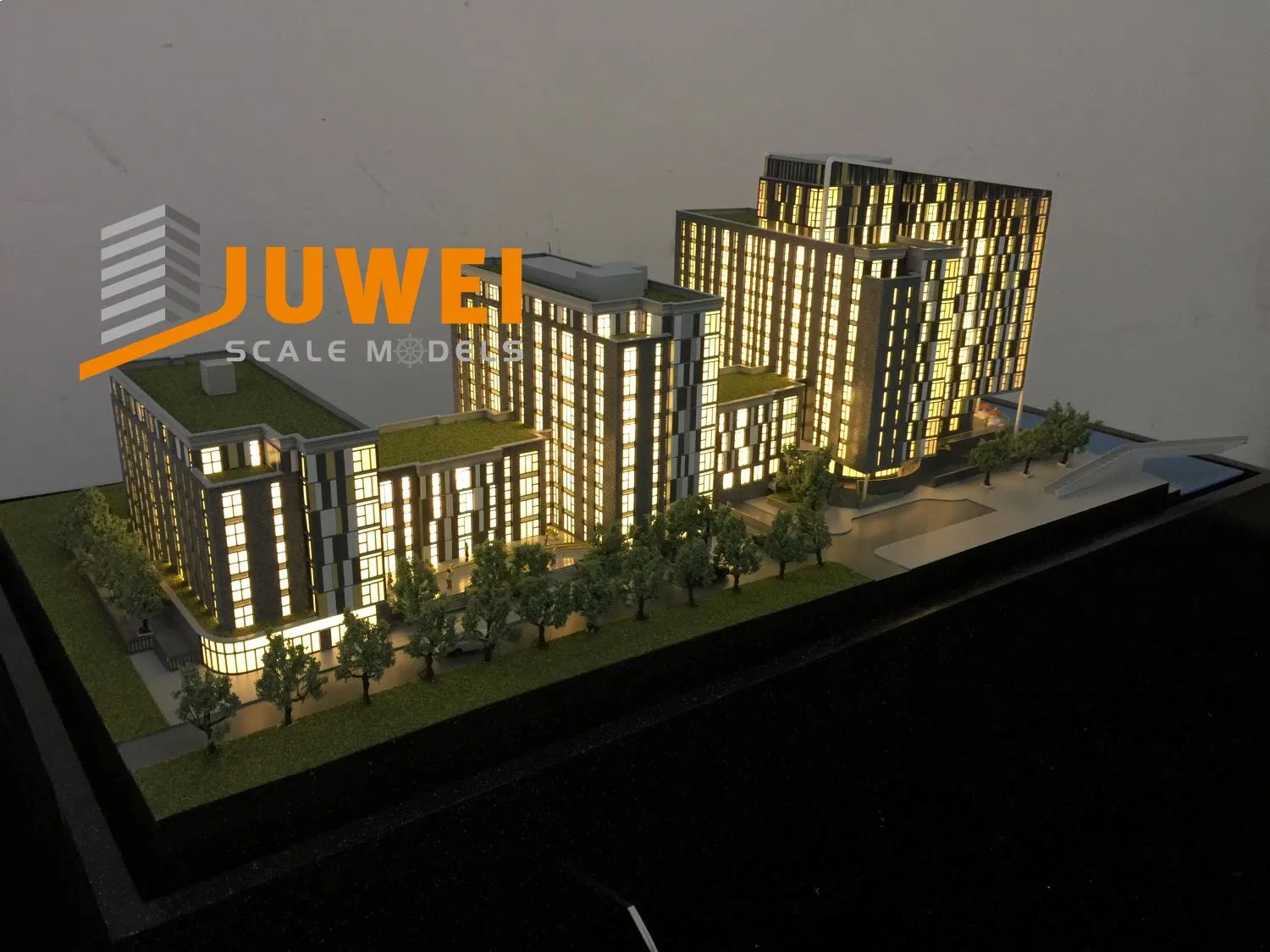 Custom Made Office Building Scale Model for Design (JW-77)