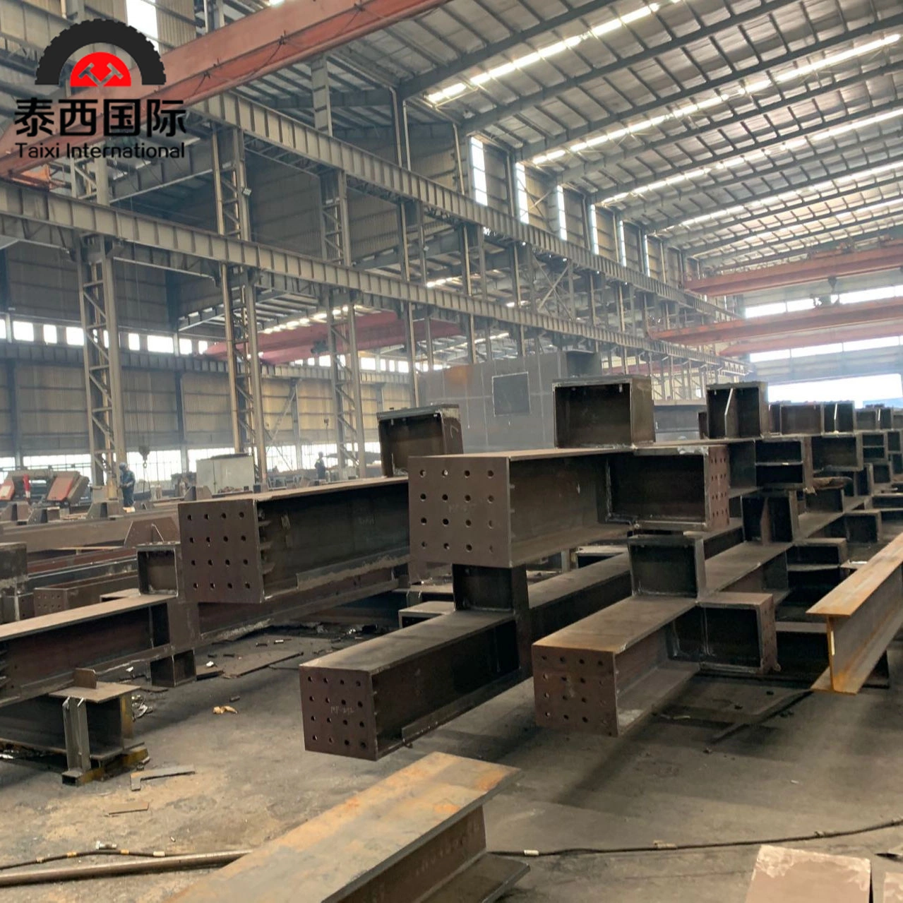 Customized Steel Structural Building Engineering Components H-Shaped Steel Beams and Columns