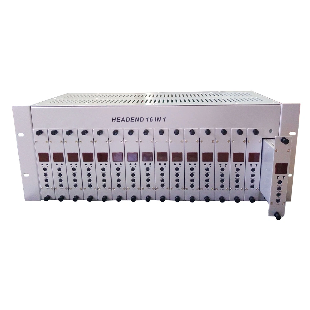 CATV Headend RF Modulator 16 Kanäle 16 in 1 Agile Modulator