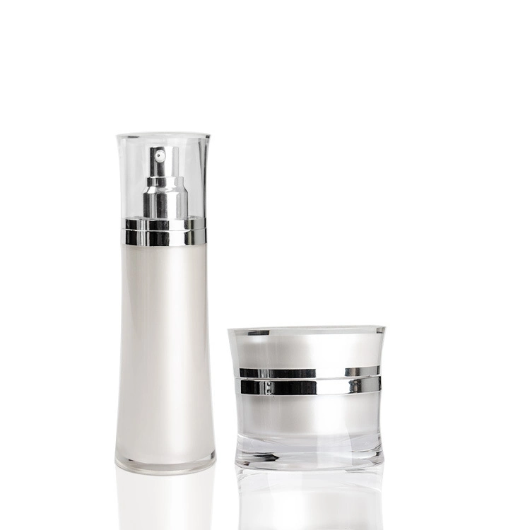 120ml 50g Juego de botellas cosméticas acrílicas sin aire de jar de crema para Envases cosméticos