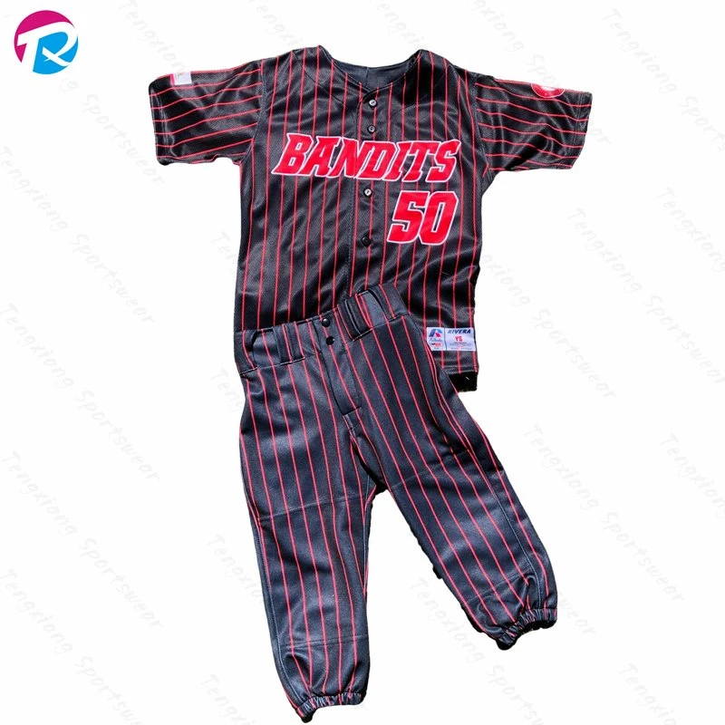 Polyester Custom Design Team Player Baseball Uniform Sets