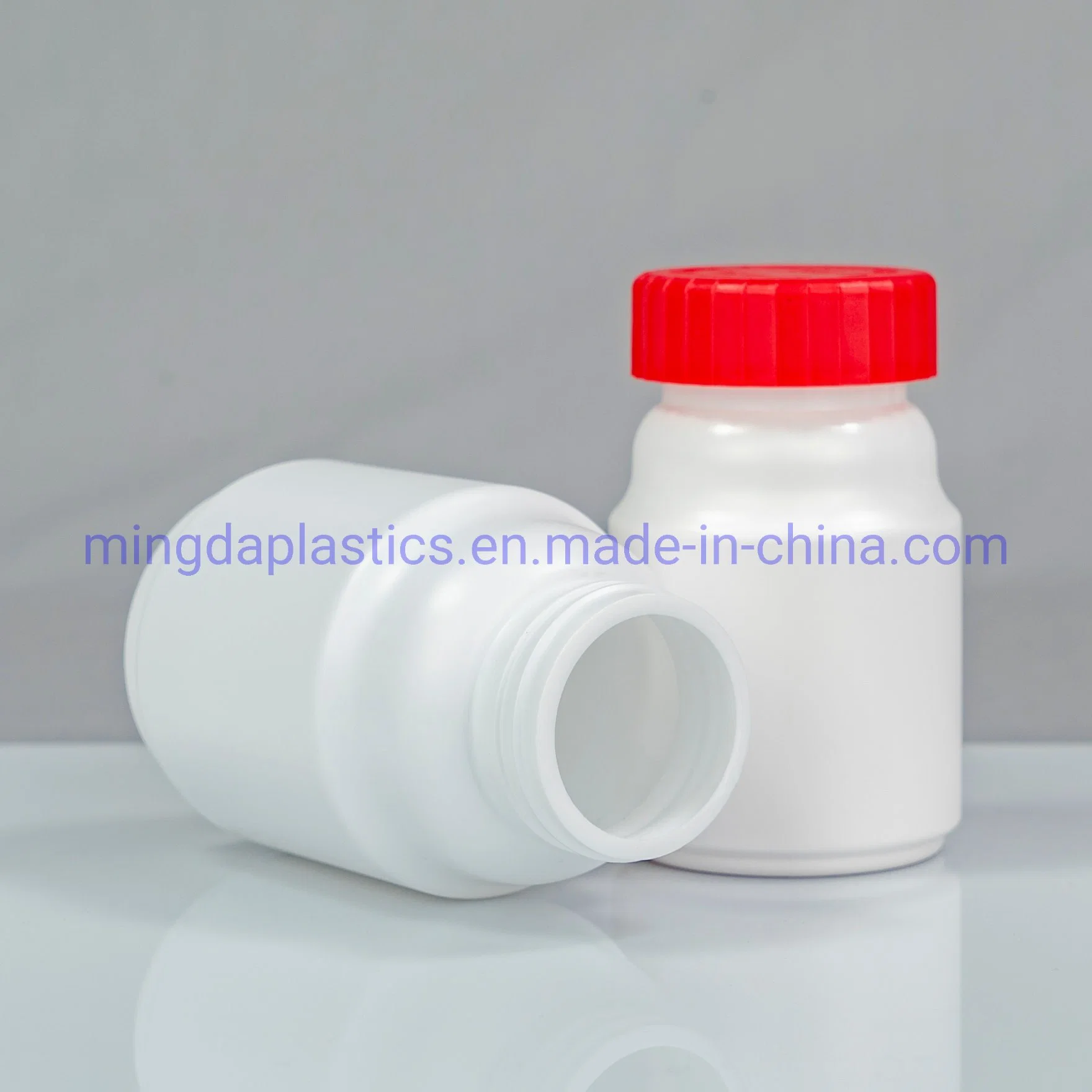 Empty High Density Oxygen Resistance Irregular Shaped 90ml HDPE Plastic Bottle