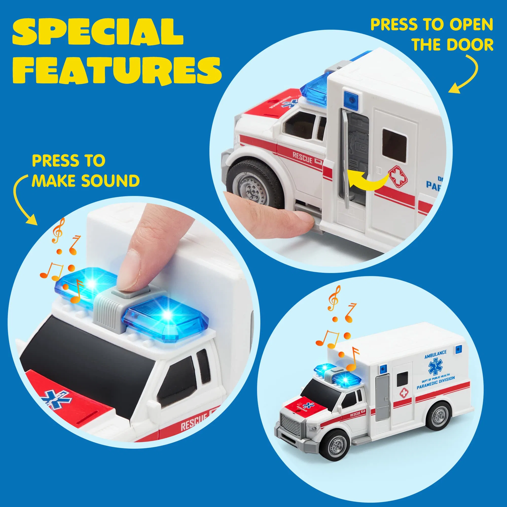 Hot Sale The Best Gift Toy for Boys Emergency Vehicle Toy Playsets