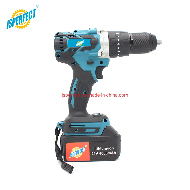 Jsperfect Custom Logo Brushless Motor Wrench 1/2 Inch Impact Drill Cordless Set