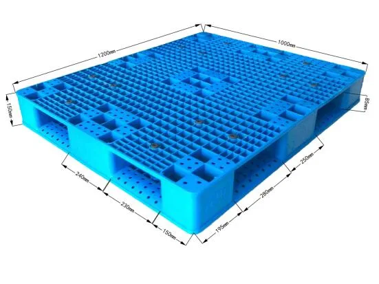Heavy Duty desechables 1200*1200*1200 1200 palets de 180 mm Capacidad de 6 toneladas de palets de plástico 1080