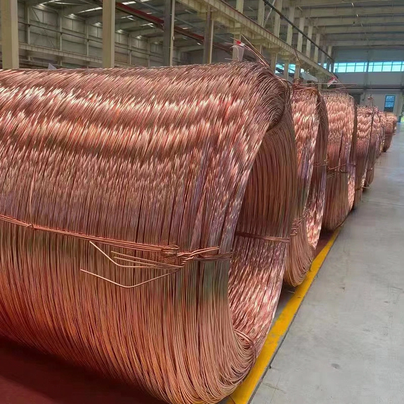 8mm Raw Material Copper Clad Steel Wire Rod Pure Copper Wire for Electric Motor Winding