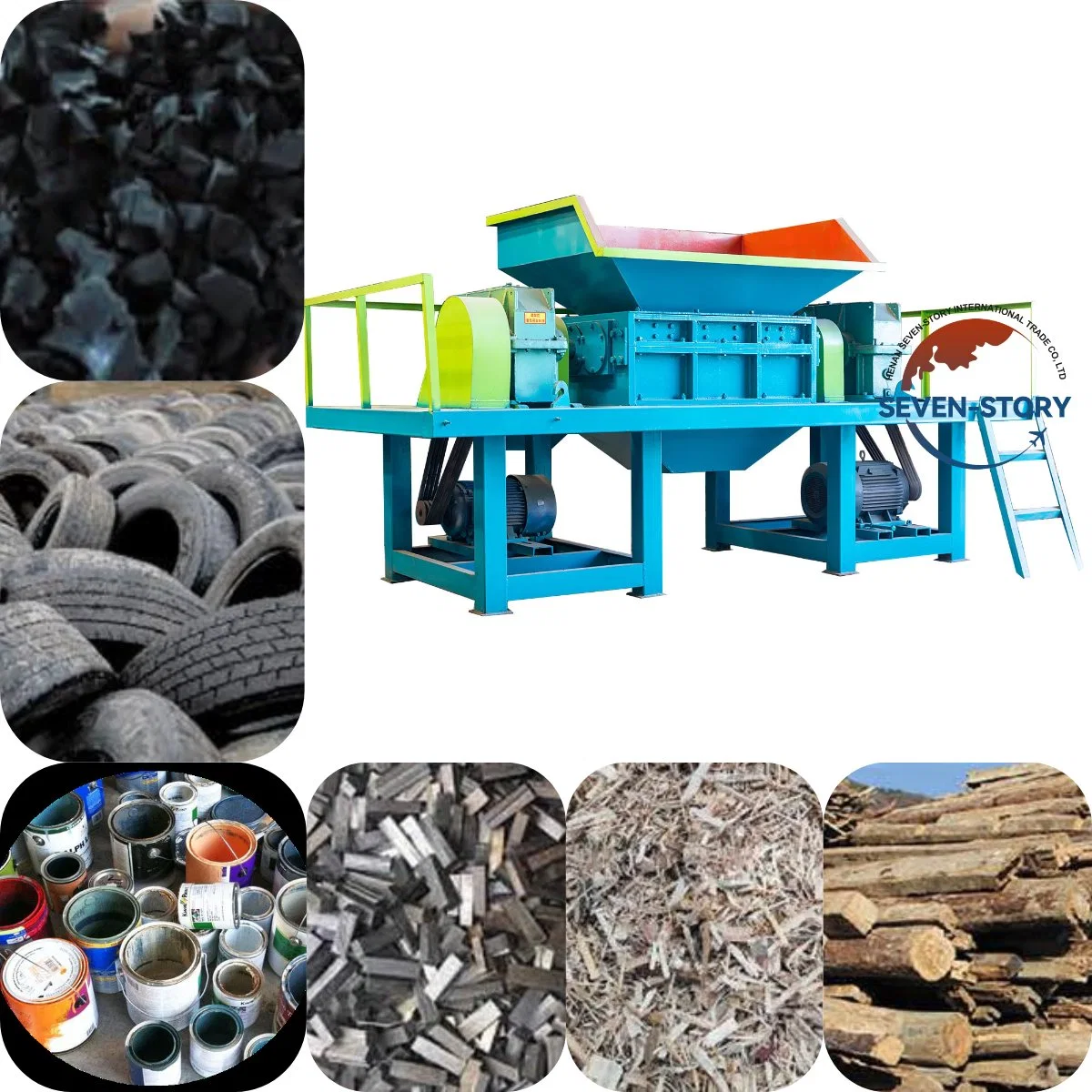 High quality/High cost performance Motor Cheap Can Crusher Recycling Shredder Machine for Plastic Bottle