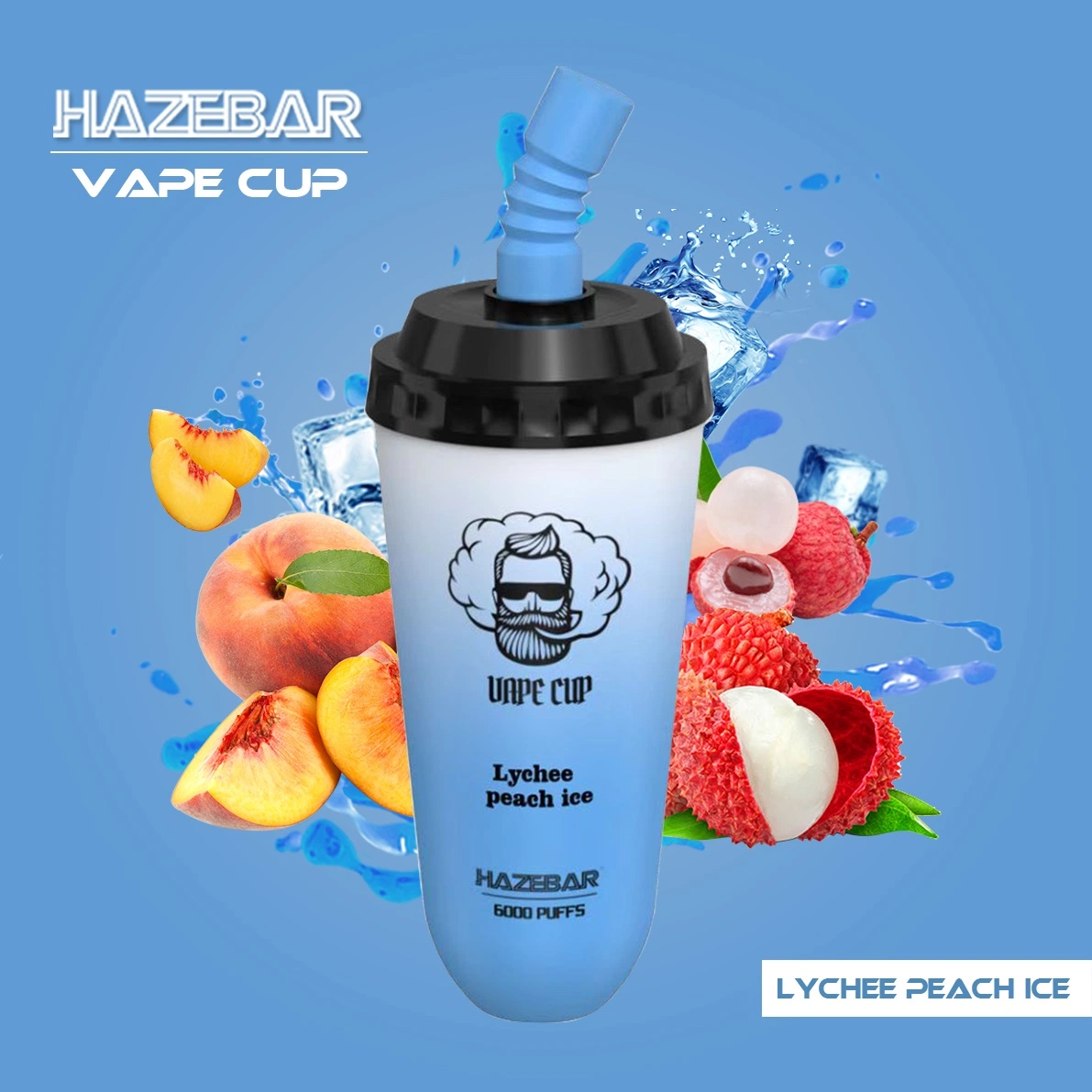 2023 Vente à chaud Nouvelle version Prix de gros Hazbar Vape Cup 6000 Puffs E électronique cigarette Pod Iced Flavors Randm Bar à papier de la forme de singe Bingo Suppliss