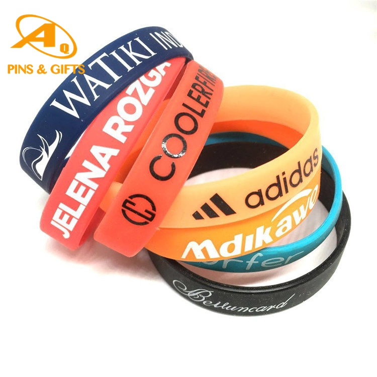 Cheap Custom Sports Data Recording String Custom Fashion Mosquito for Advertising Silicone Bracelet Wristband