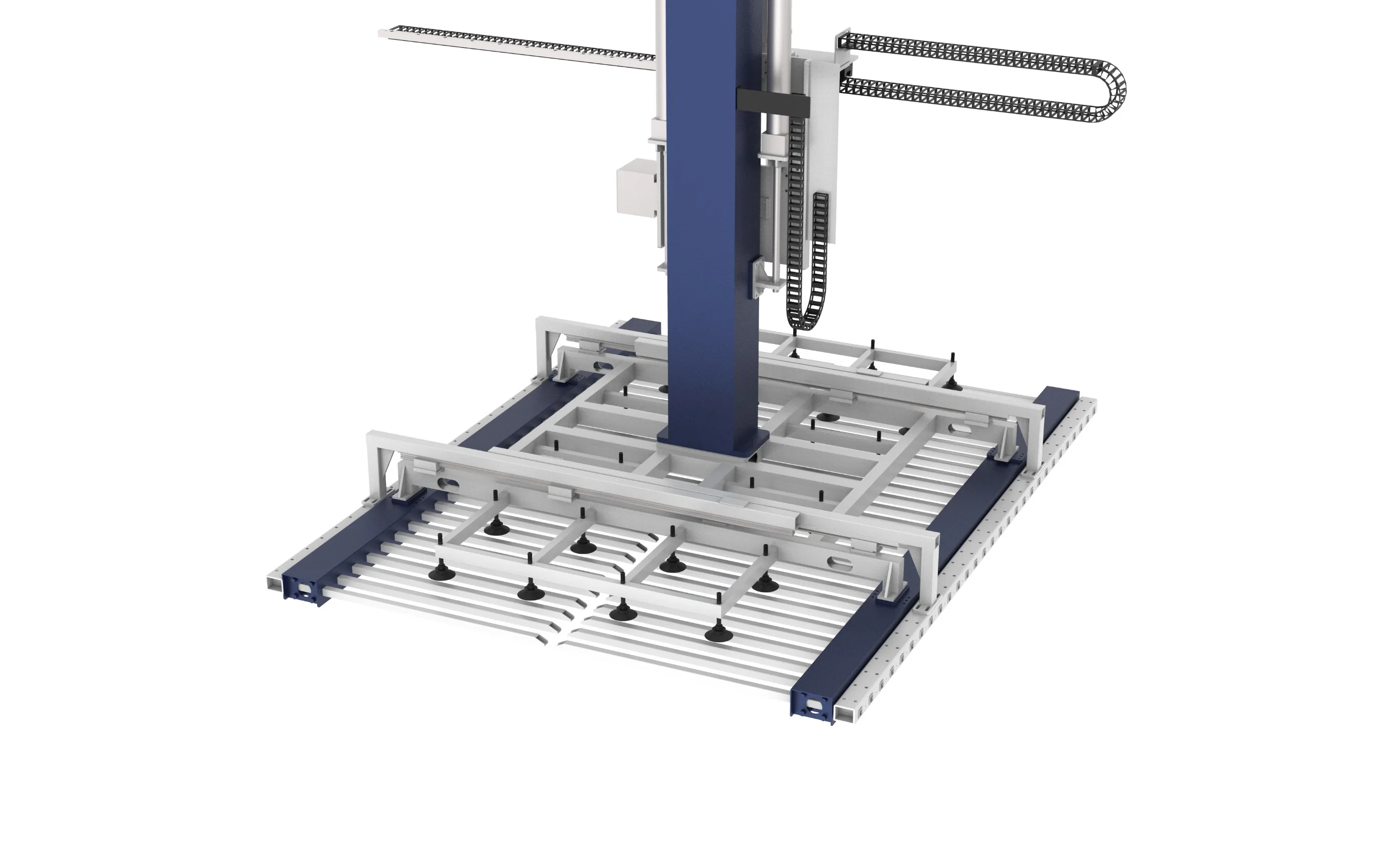 Fork-Type Unloading Mechanism Full-Automatic Loading System for Sheet Metals