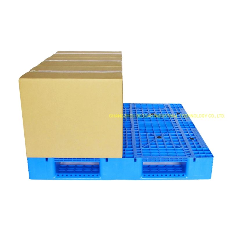 HDPE Plastic Pallet Standard Size 1200mm*1000mm*150mm Single Faced for Rack Stacking Use