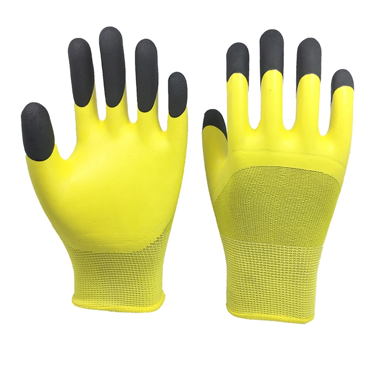 13 Gauge Foam Rubber Palm Coating Work Gloves Labor Gloves