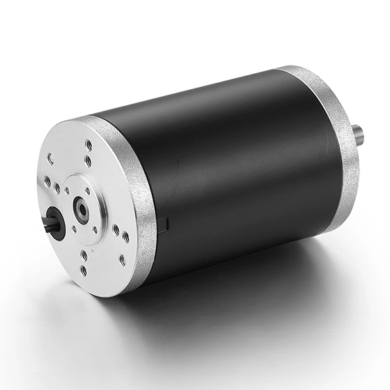 63mm High Power Brushed DC Motor with Square Flange Carbon Brush 12V 24V