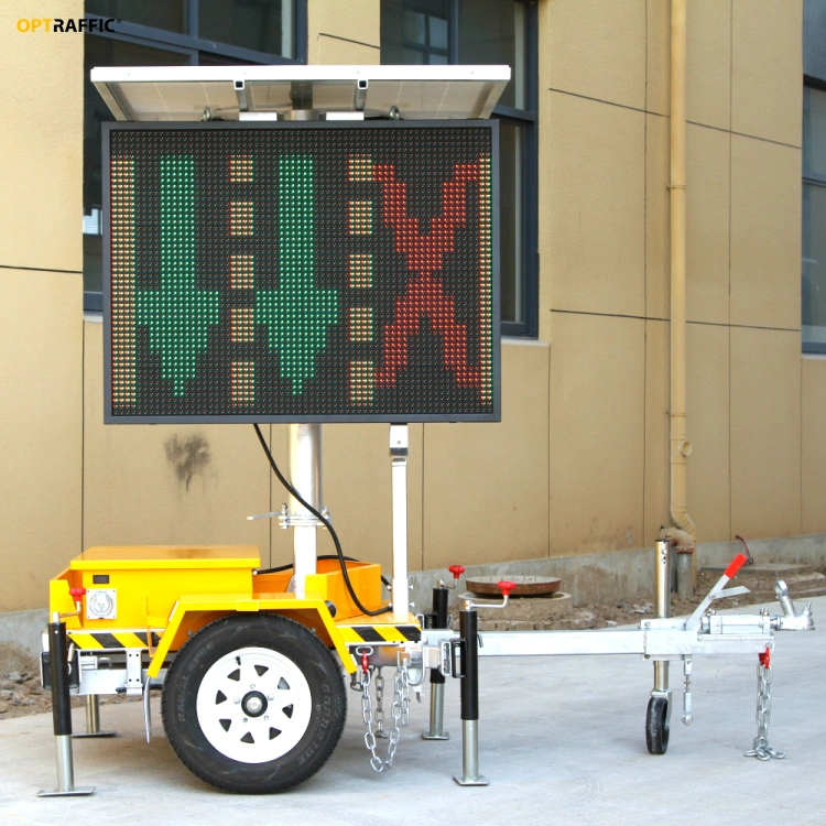 Verkehrszeichen 5 Farbe/Bernstein Variable Nachricht Schild Straßenarbeiten Werbung Vms-Platine