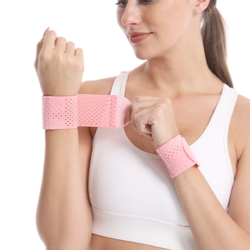 Comfortable Sports Fitness Wristband Wrapped with Elastic Fabric Light Breathable Sports Wrist Guard