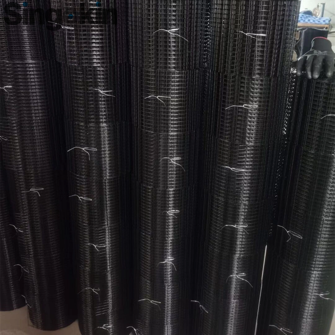 Galvanized Vinyl PVC Coated Welded Metal Solar Panel Mesh