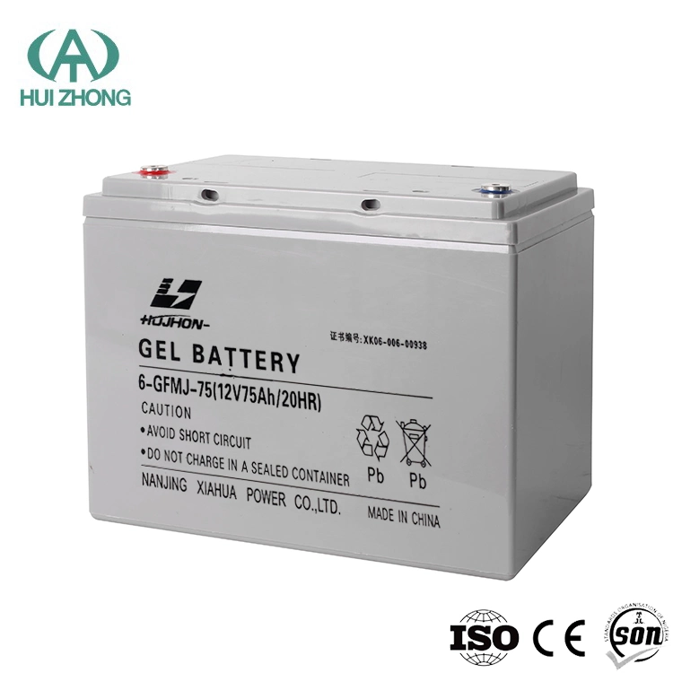 75Ah Gelbatterie 12V 75ah Bleiakku, Telekombasis Station USV Solar Inverter Batterie