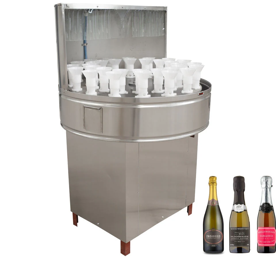 High-Efficiency Glass Bottle Washing Machine / 32 Heads Glass Wine Bottle Cleaner / Beer Bottle Cleaning Machine