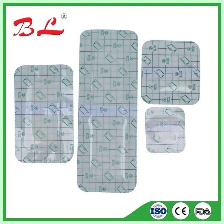 Sterile Medical PU Transparent Adhesive Wound Care Dressing Packs with/Without Pad -F