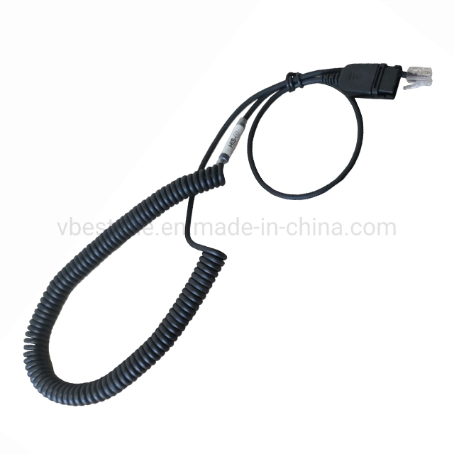 Rj9 Rj 11 Crystal Telephone Headset Adapter to Dual 3.5mm Aux Computer Earphone Headphone Converter