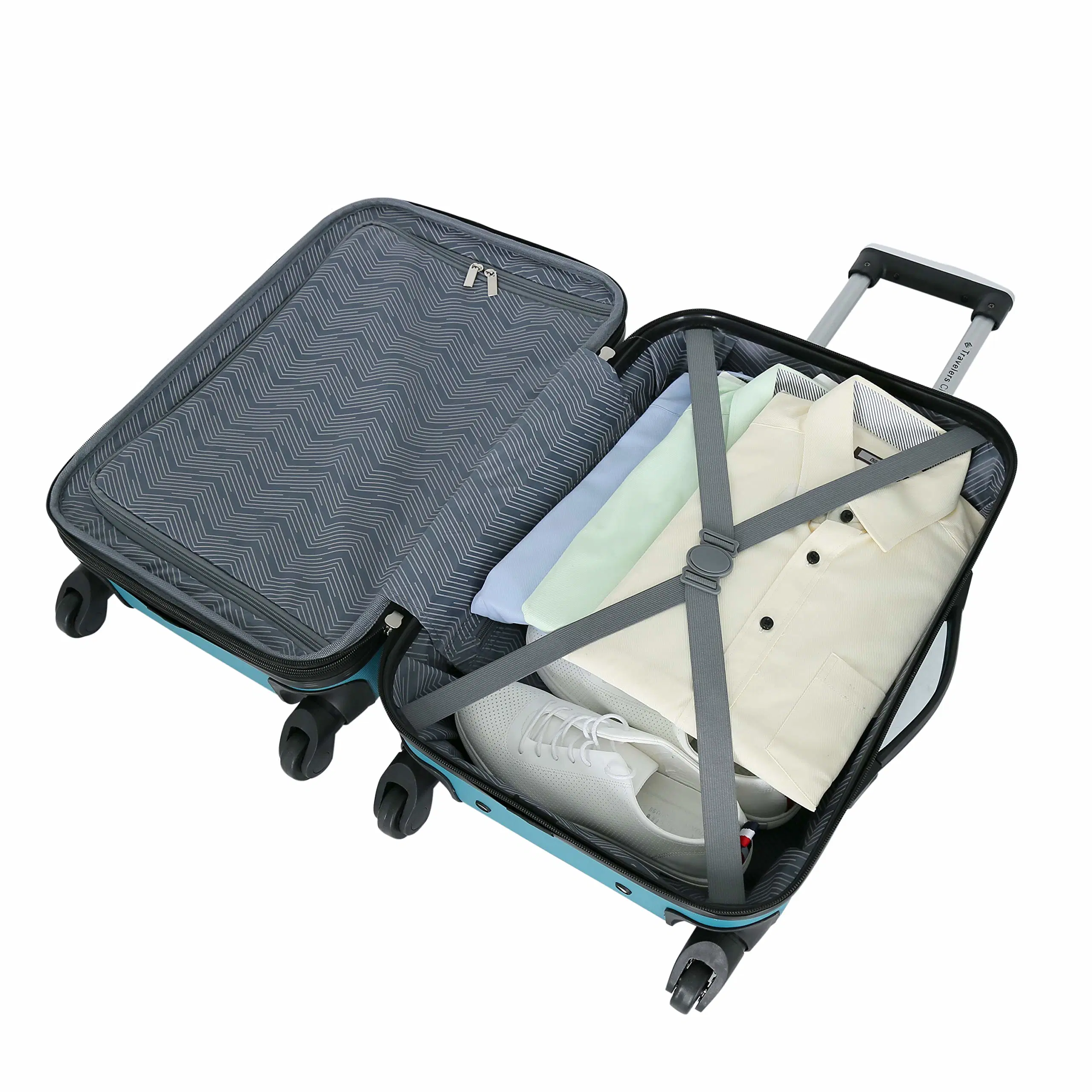 Stylish Lightweight Secure Durable Password Box Trolley Case Spinner Wheelstravel Luggage