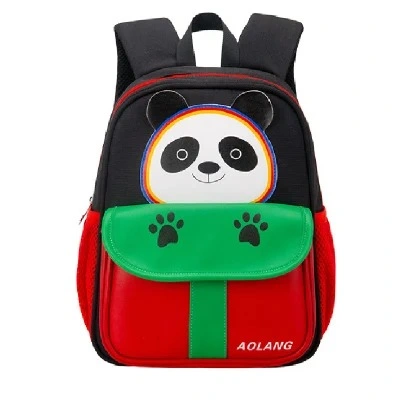 Three Colors 3-8 Years Old Children School Bag Cute Panda Pattern Kids Bag